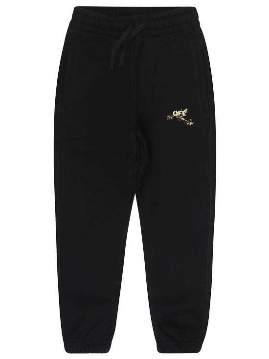 25FW [키즈] 오프화이트 트레이닝/조거 팬츠 44BCH001F5F002 1018 Black