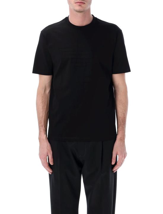 26FW 엠포리오 아르마니 반팔 티셔츠 EM004593AF10762 FC301 NERO
