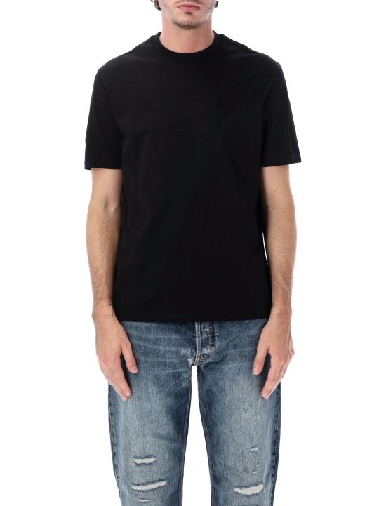 26FW 엠포리오 아르마니 반팔 티셔츠 EM004593AF10762 FC301 NERO - EMPORIO ARMANI