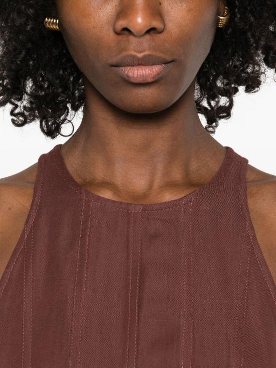 26SS 브루넬로 쿠치넬리 롱 원피스 MH126A5171 C9092 Purple - BRUNELLO CUCINELLI