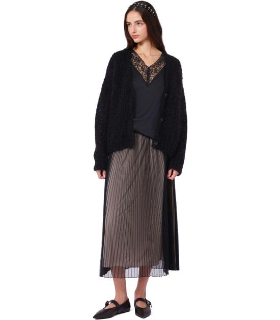 26SS 위켄드막스마라 롱 스커트 2615771021600 001 XS Black - WEEKEND MAX MARA