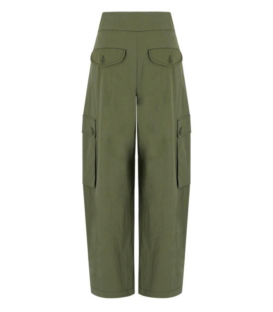 26SS 위켄드막스마라 스트레이트 팬츠 2615131101600 004 38 Green - WEEKEND MAX MARA