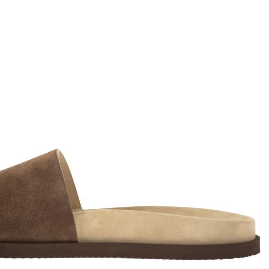 26SS 브루넬로 쿠치넬리 뮬/슬리퍼 MZUSOLY236 CAMEL - BRUNELLO CUCINELLI