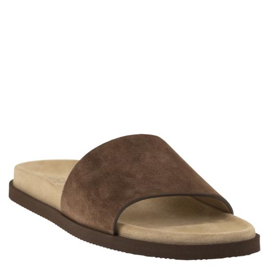 26SS 브루넬로 쿠치넬리 뮬/슬리퍼 MZUSOLY236 CAMEL - BRUNELLO CUCINELLI