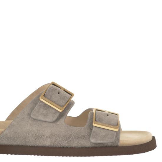 26SS 브루넬로 쿠치넬리 뮬/슬리퍼 MZUSOLY235 GREY - BRUNELLO CUCINELLI