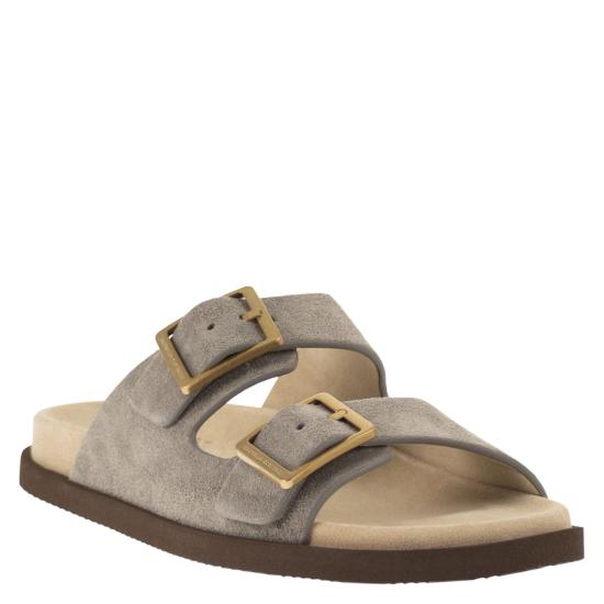 26SS 브루넬로 쿠치넬리 뮬/슬리퍼 MZUSOLY235 GREY - BRUNELLO CUCINELLI