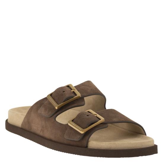 26SS 브루넬로 쿠치넬리 뮬/슬리퍼 MZUSOLY235 BROWN - BRUNELLO CUCINELLI