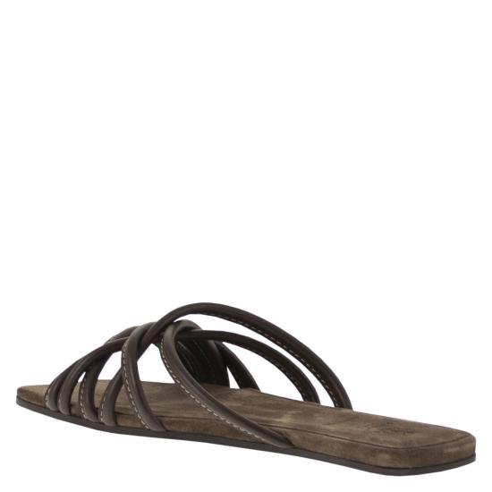 26SS 브루넬로 쿠치넬리 뮬/슬리퍼 MZGAC3239 DARK BROWN - BRUNELLO CUCINELLI