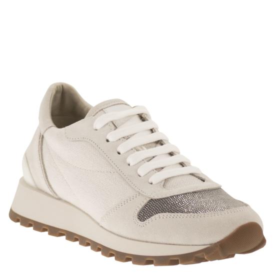 26SS 브루넬로 쿠치넬리 스니커즈 MZ58G1960 WHITE - BRUNELLO CUCINELLI