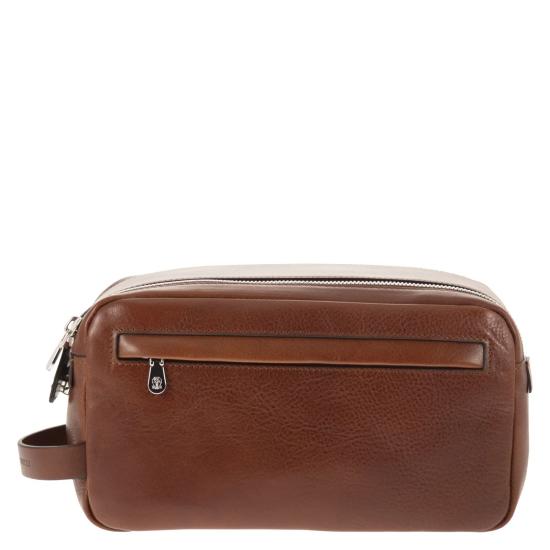 26SS 브루넬로 쿠치넬리 뷰티 케이스 MWSHBU334 BROWN
