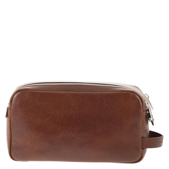 26SS 브루넬로 쿠치넬리 뷰티 케이스 MWSHBU334 BROWN - BRUNELLO CUCINELLI