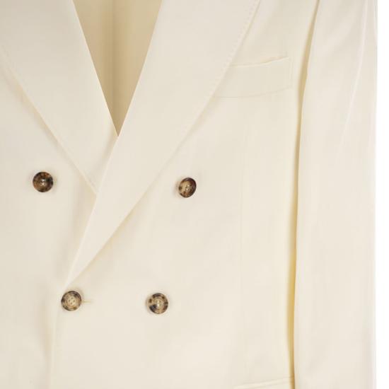 26SS 브루넬로 쿠치넬리 수트 자켓 MR4787BPD WHITE - BRUNELLO CUCINELLI