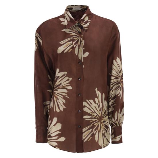 26SS 브루넬로 쿠치넬리 블라우스 MQ967RH206 BORDEAUX