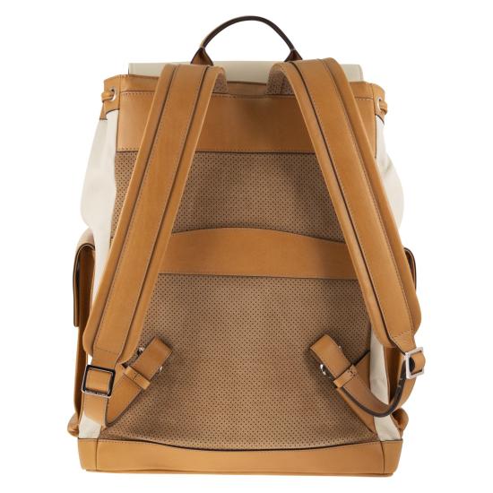 26SS 브루넬로 쿠치넬리 카프스킨 & 카우하이드 백팩 MBATBU356 NATURAL - BRUNELLO CUCINELLI