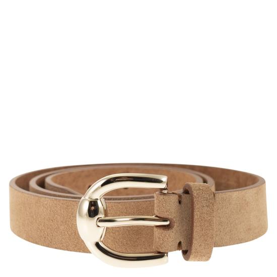 26SS 브루넬로 쿠치넬리 가죽 벨트 MAUGP265 BEIGE
