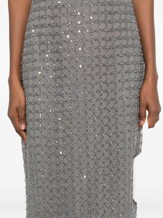 26SS 로테이트 미디 원피스 115049 516 Grey - ROTATE