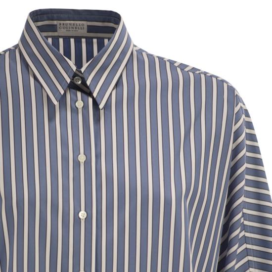 26SS 브루넬로 쿠치넬리 셔츠 MH749MX716 LIGHT BLUE - BRUNELLO CUCINELLI