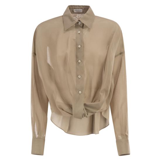 26SS 브루넬로 쿠치넬리 블라우스 M0F91MX616 BEIGE