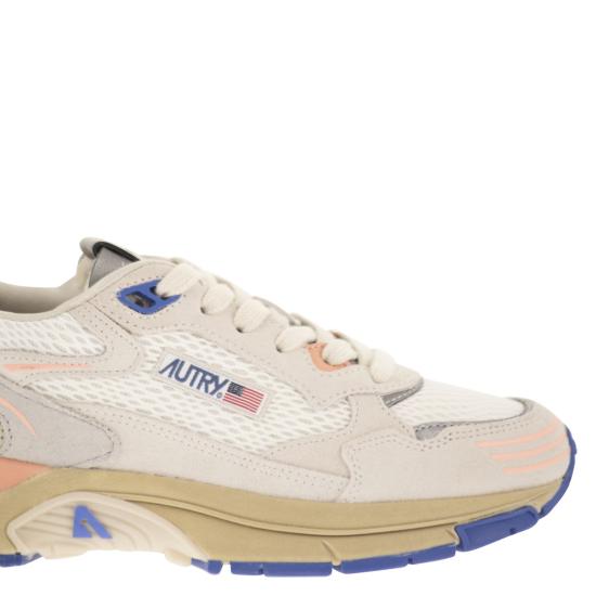 26SS 오트리 스니커즈 HYLW WHITE BLUE - AUTRY