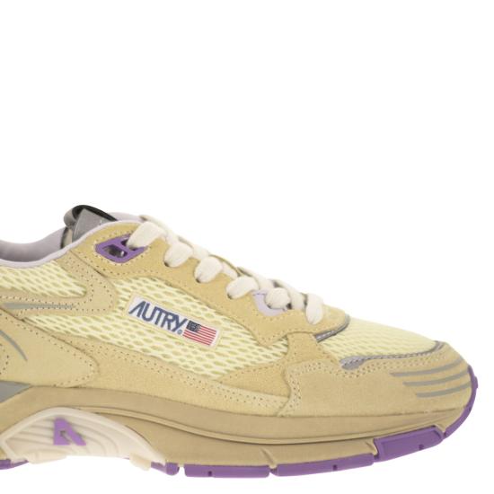 26SS 오트리 HYPERWAY 하이퍼웨이 스니커즈 HYLW BEIGE PURPLE - AUTRY