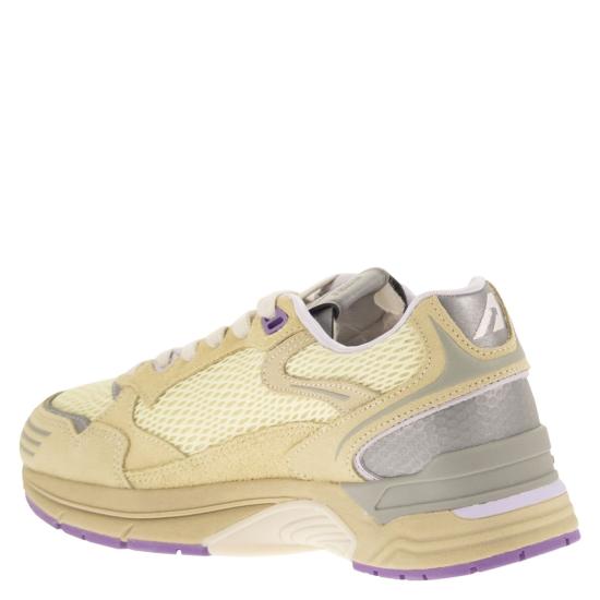 26SS 오트리 HYPERWAY 하이퍼웨이 스니커즈 HYLW BEIGE PURPLE - AUTRY