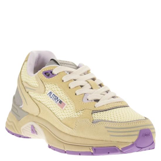 26SS 오트리 HYPERWAY 하이퍼웨이 스니커즈 HYLW BEIGE PURPLE - AUTRY