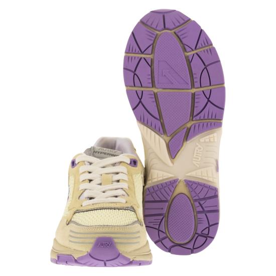 26SS 오트리 HYPERWAY 하이퍼웨이 스니커즈 HYLW BEIGE PURPLE - AUTRY