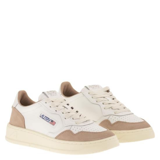 26SS 오트리 스니커즈 AULW WHITE BEIGE - AUTRY