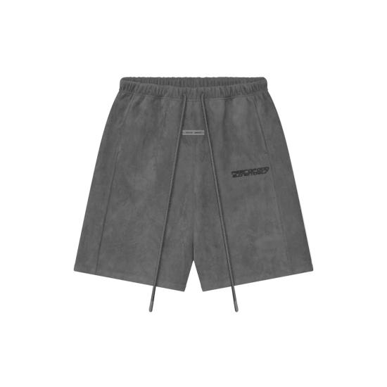  피어오브갓 숏팬츠 피어 오브 갓 스웨이드 플리스 릴랙스드 쇼츠 빈티지 블랙 - FEAR OF GOD