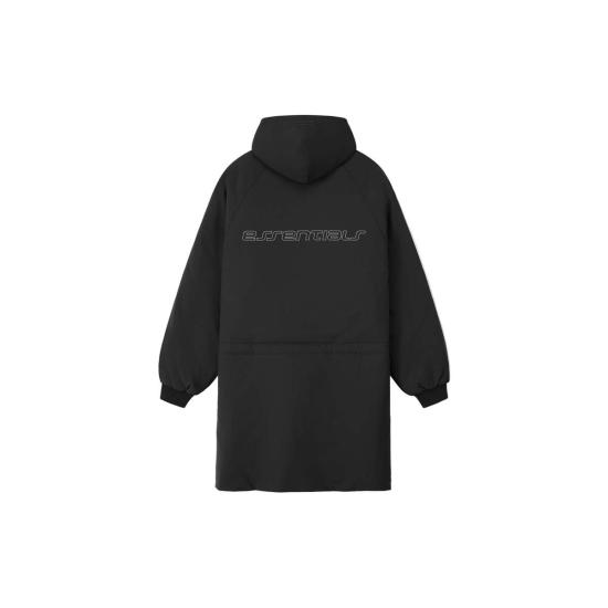  피어오브갓 패딩 Fear Of God Tech 나일론 후드 파카 재킷 빈티지 블랙 - FEAR OF GOD