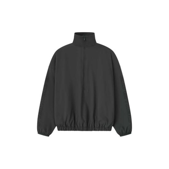  피어오브갓 터틀넥 Fear Of God Tech 나일론 하프 집업 트랙 재킷 아이언 그레이