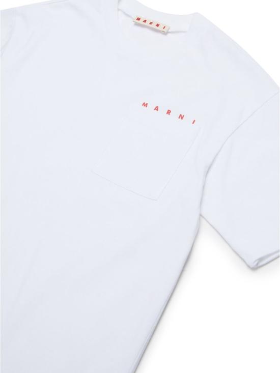 26SS [키즈] 마르니 티셔츠 M01415M00RF 0M100 White - MARNI