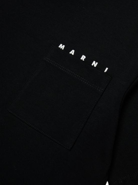 26SS [키즈] 마르니 티셔츠 M01415M00RF 0M900 Black - MARNI