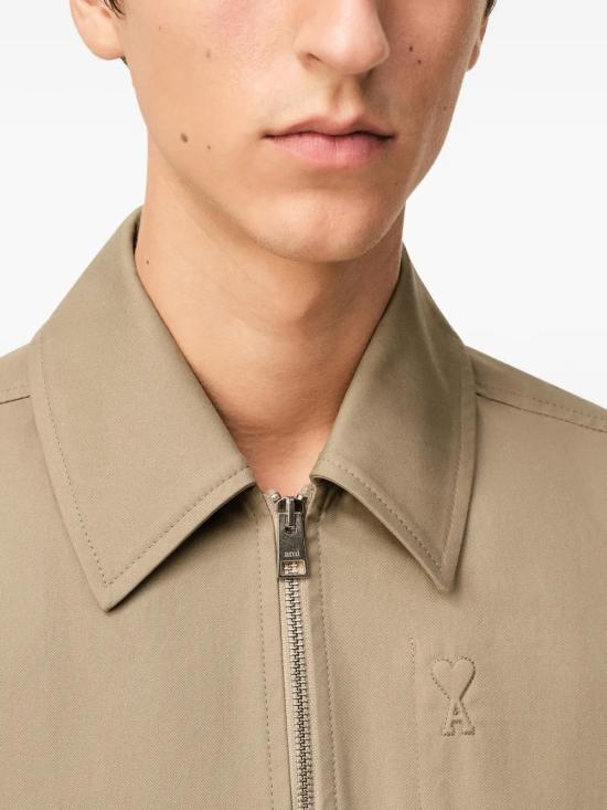 26SS 아미 코튼 ADC 지퍼 자켓 HJK884 CO0132 A036 Beige - AMI