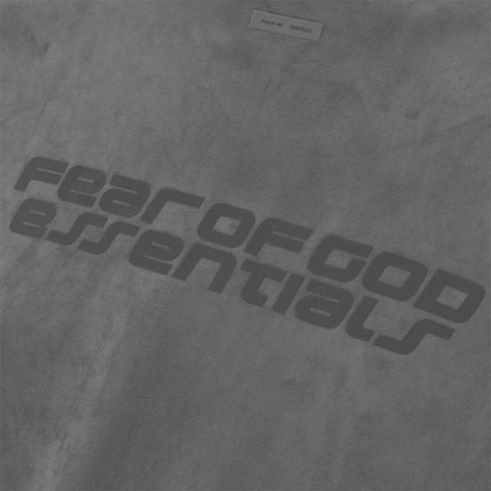  피어오브갓 자켓 Fear Of God 스웨이드 플리스 하이넥 3/4 소매 재킷 빈티지 블랙 - FEAR OF GOD