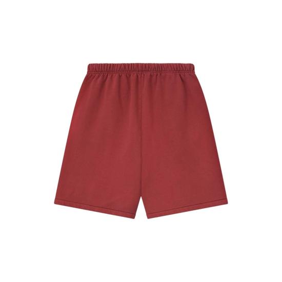  피어오브갓 숏팬츠 피어 오브 갓 에센셜 릴랙스드 스웨트숏츠 크림슨 - FEAR OF GOD