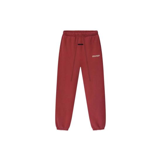 피어오브갓 트레이닝/조거 팬츠 피어 오브 갓 에센셜 헤비 플리스 클래식 스웨트팬츠 크림슨