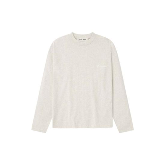  피어오브갓 긴팔 티셔츠 피어 오브 갓 자수 클래식  오트밀 헤더