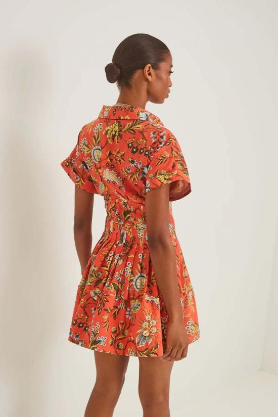  카라 카라 숏 원피스 카라카라 내쉬 미니 드레스 클로버 오렌지 - CARA CARA