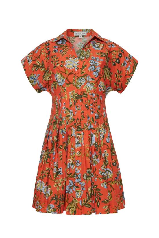  카라 카라 숏 원피스 카라카라 내쉬 미니 드레스 클로버 오렌지 - CARA CARA