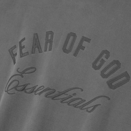  피어오브갓 긴팔 티셔츠 피어 오브 갓 자수 클래식 폴로 스웨트셔츠 빈티지 블랙 - FEAR OF GOD