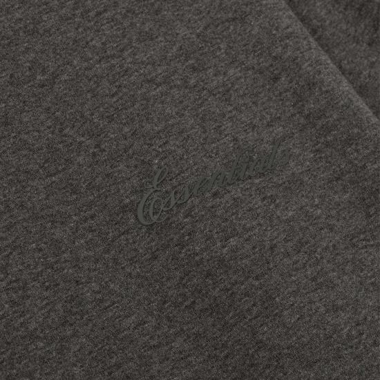  피어오브갓 긴팔 티셔츠 피어 오브 갓 에센셜 자수 클래식 핏  차콜 헤더 - FEAR OF GOD