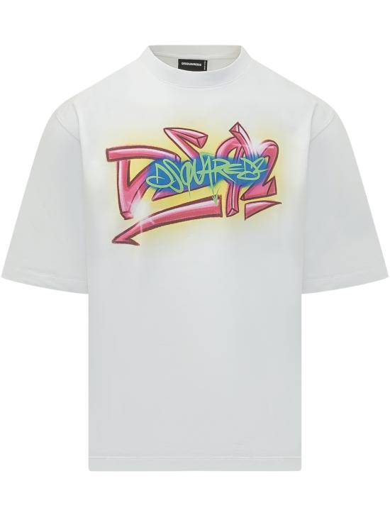 26SS 디스퀘어드2 반팔 티셔츠 S71GD1652D20033 100 WHITE