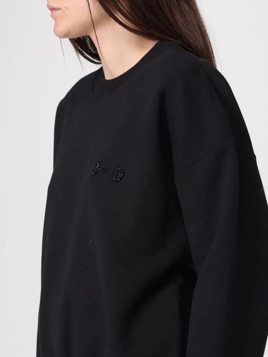 26SS 구찌 자수 코튼 저지 스웨트셔츠 837931XJHMP 1043 Black - GUCCI