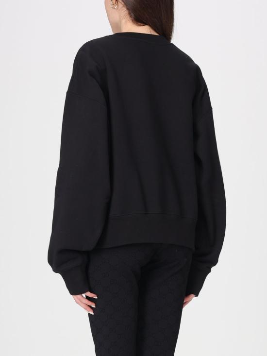 26SS 구찌 자수 코튼 저지 스웨트셔츠 837931XJHMP 1043 Black - GUCCI