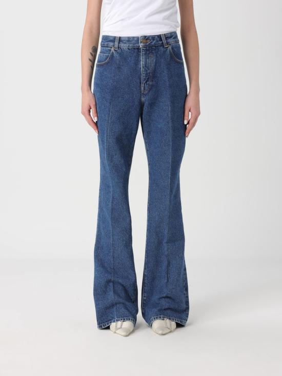 26SS 발망 데님 팬츠 GF1MI070DG08 6EX Blue