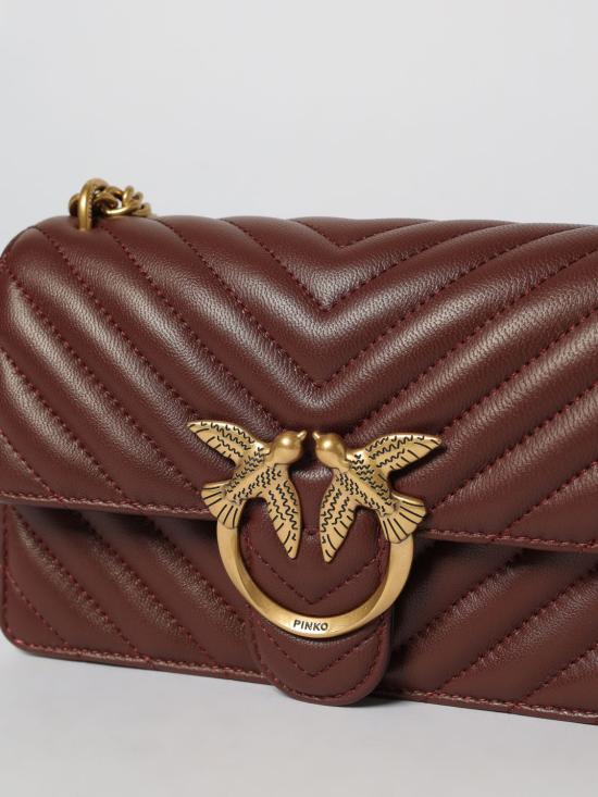 26SS 핑코 토트백 100074A0GK R49Q Burgundy - PINKO