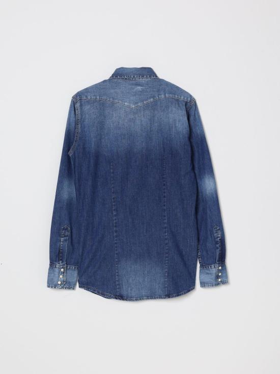 26SS [키즈] 디스퀘어드2 셔츠 DQ2887D0AFP DQ01 Denim - DSQUARED2