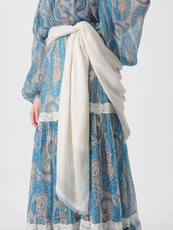 26SS 에트로 머플러/스카프 MATA0038AV917 W0001 White - ETRO