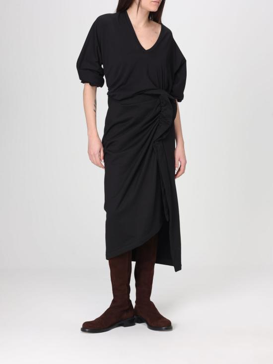 25FW 드리스 반 노튼 반팔 티셔츠 0111032600 900 Black - DRIES VAN NOTEN